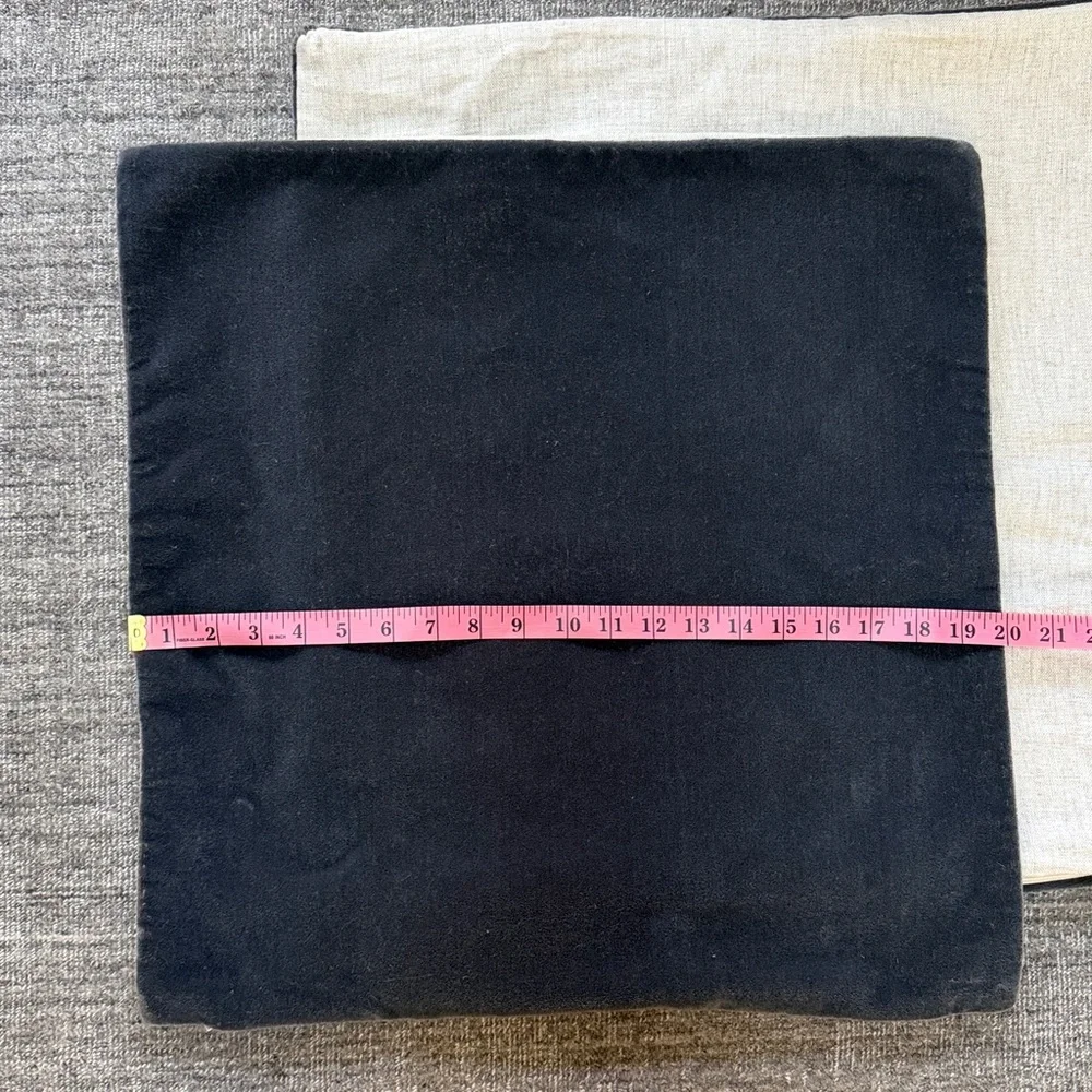 Two Matching Accent Pillowcases 20x20”